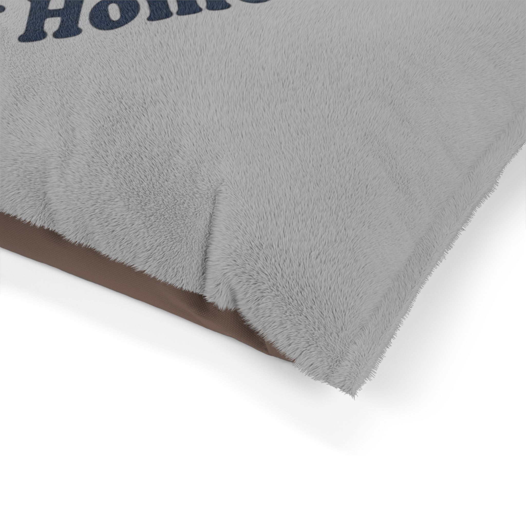 Pet Bed — "Four Paws, One Happy Home" Cozy Plush Dog & Cat Bed