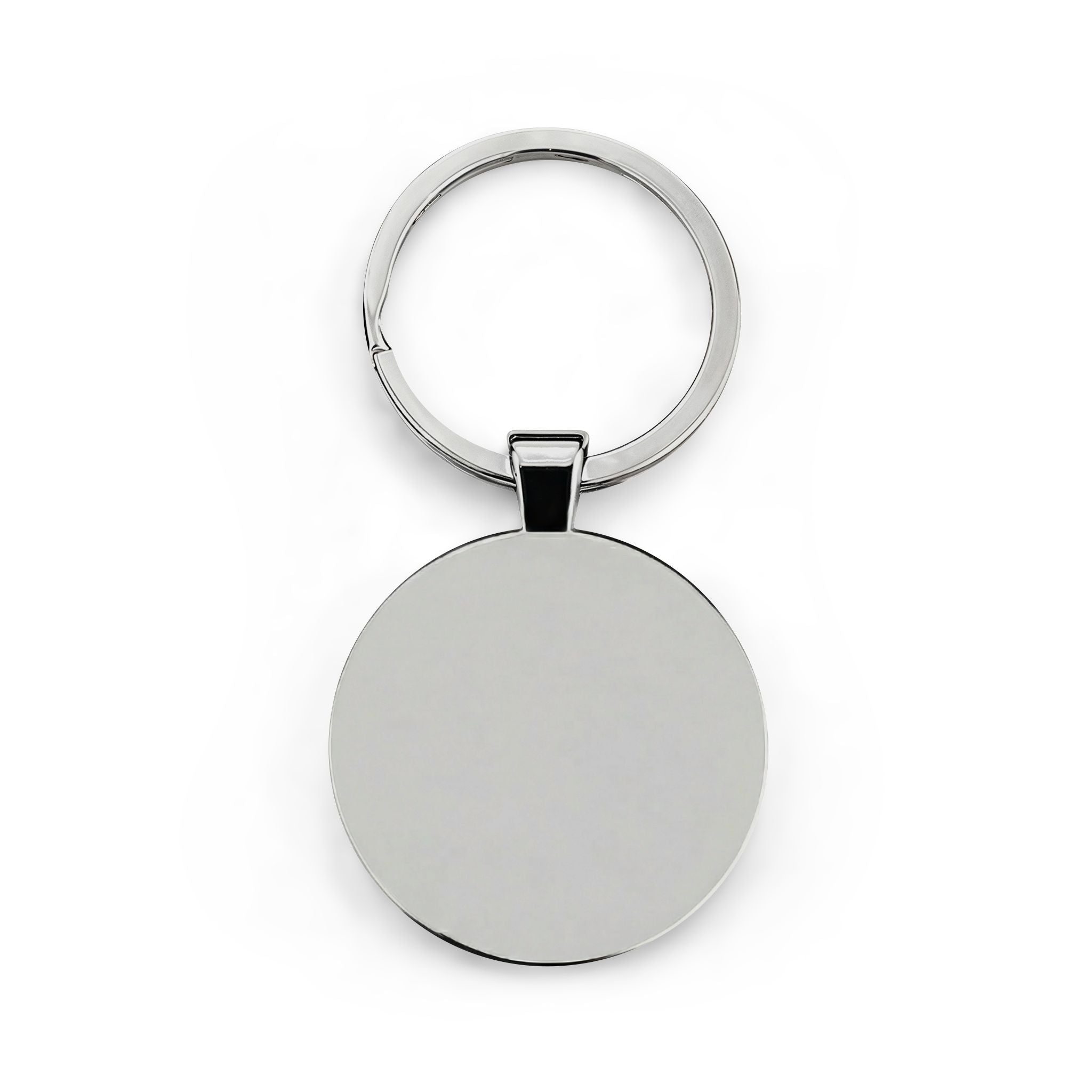 Country Life Round Stainless Steel Keychain – Rustic Farm Animals Design