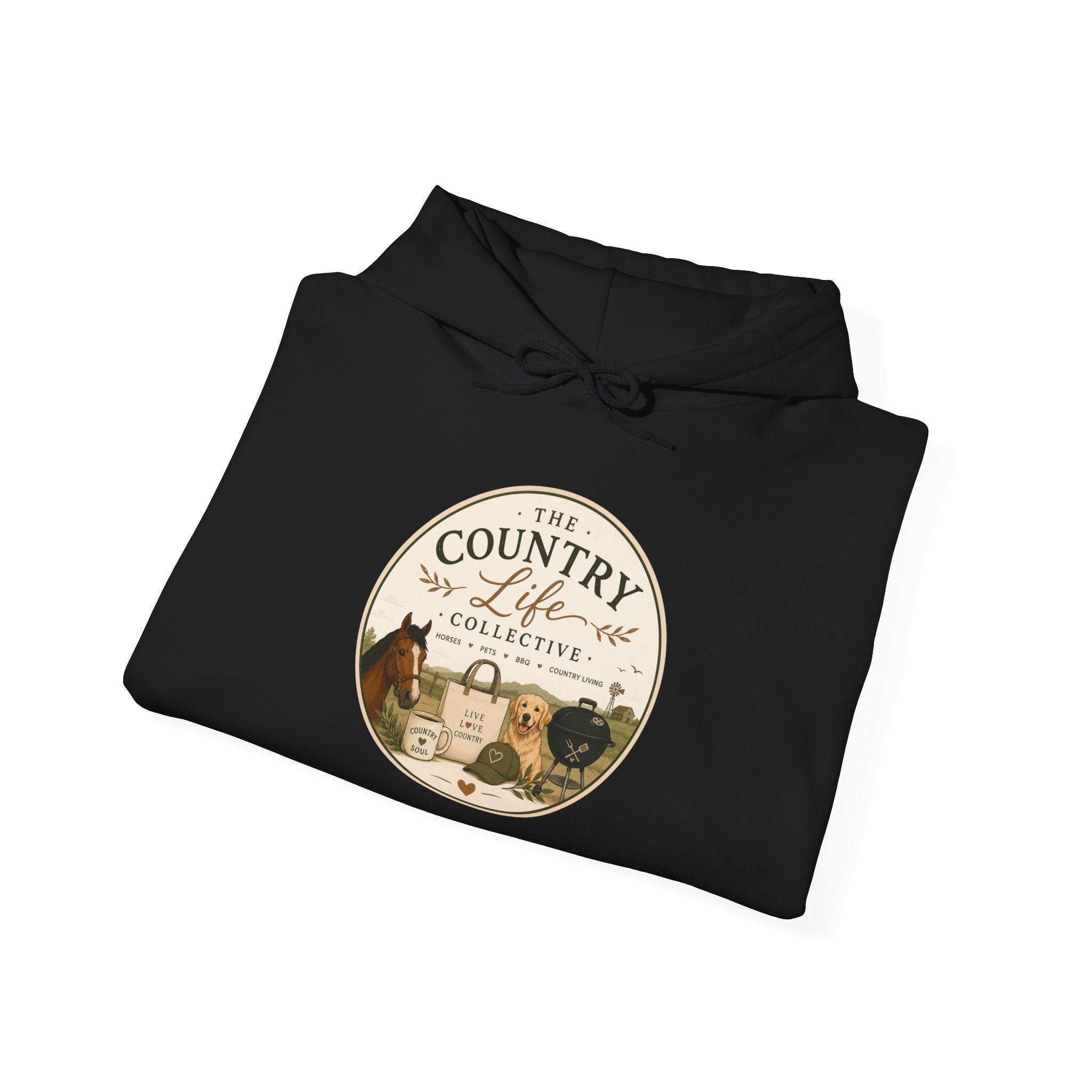 Country Life Hoodie — The Country Life Collective Vintage Farm Graphic Hoodie