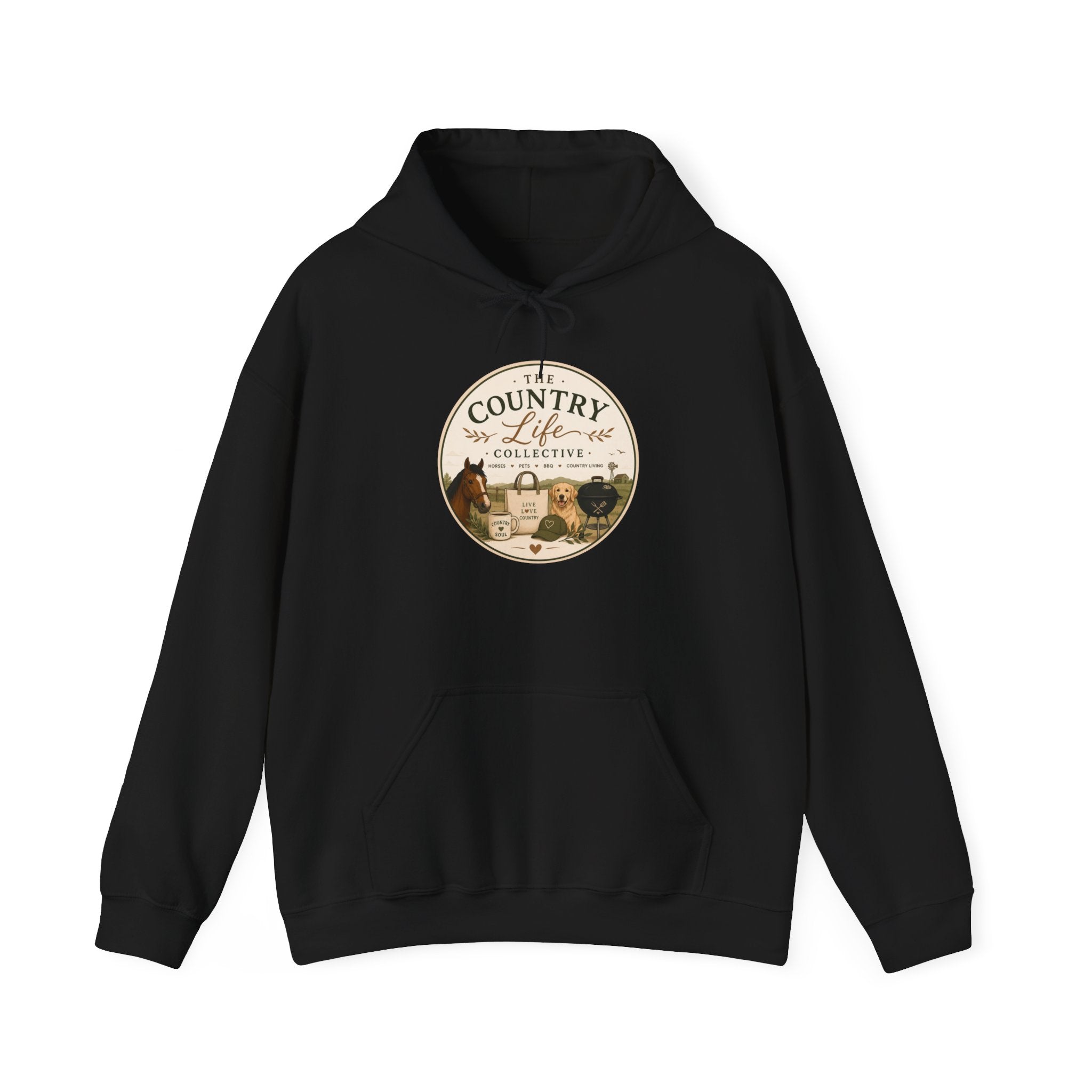 Country Life Hoodie — The Country Life Collective Vintage Farm Graphic Hoodie