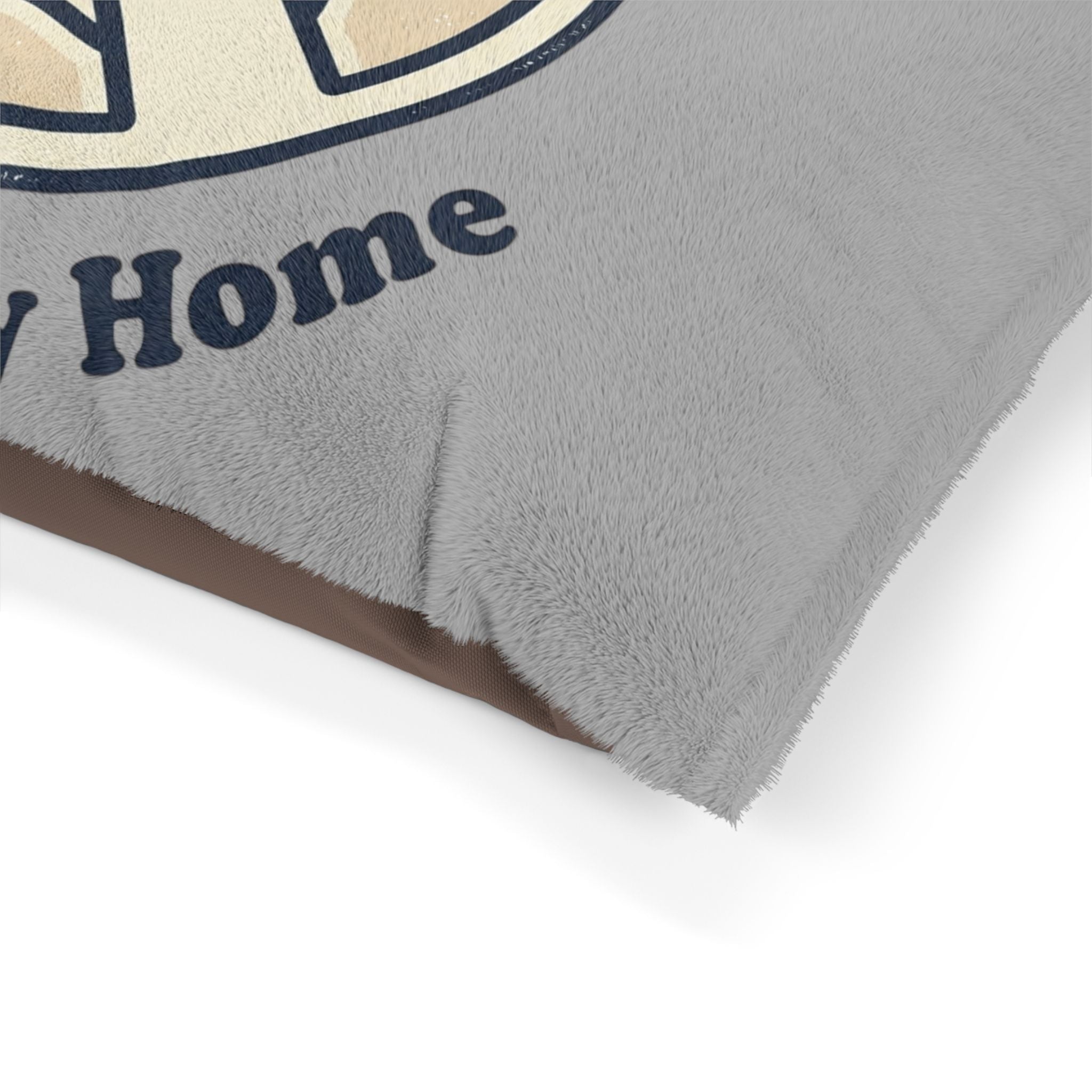 Pet Bed — "Four Paws, One Happy Home" Cozy Plush Dog & Cat Bed