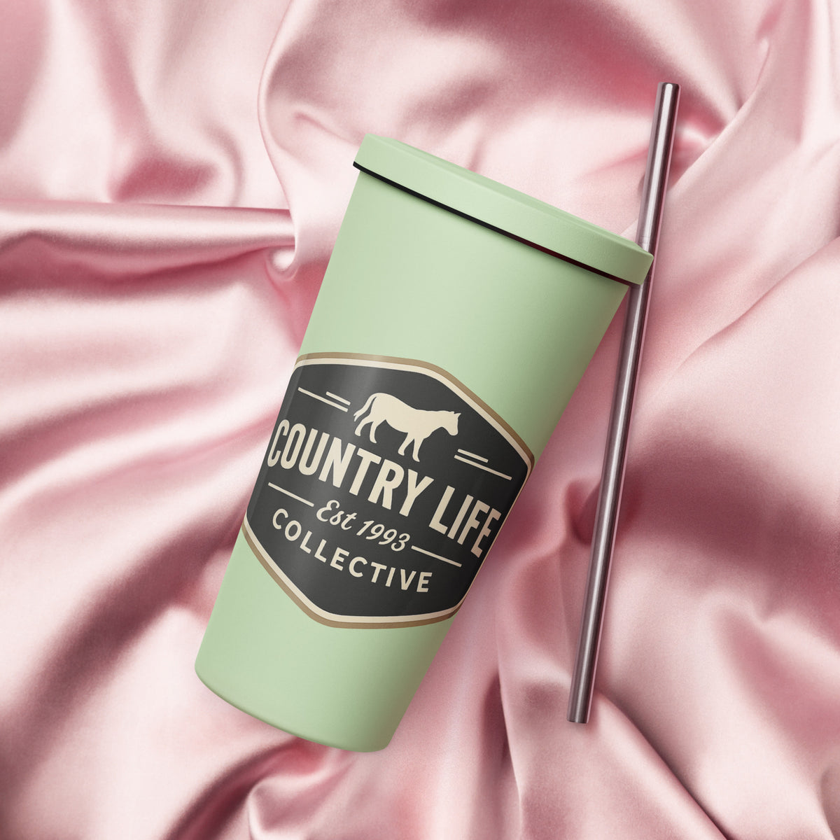 Country Life Tumbler with Straw