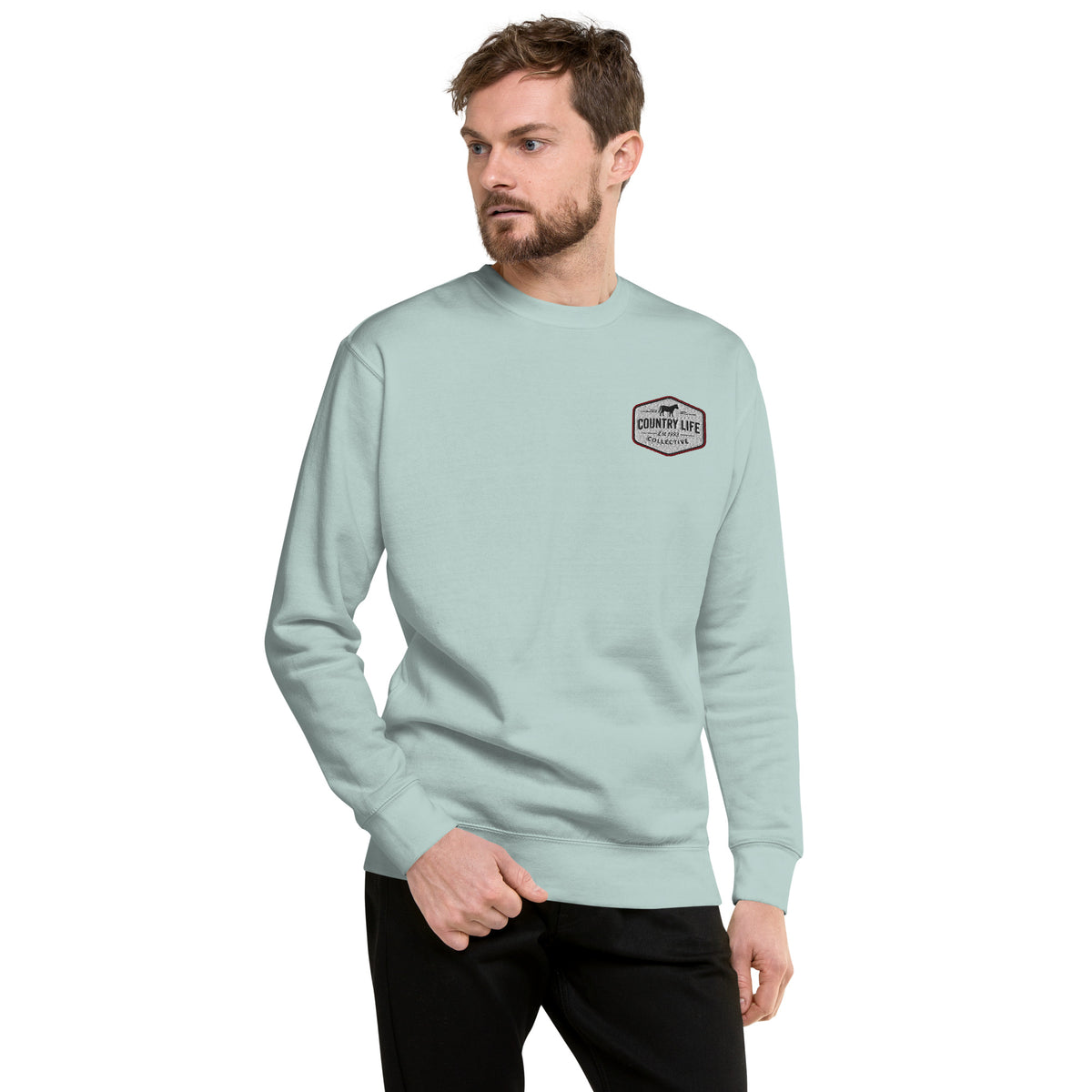Country Life Sweatshirt Embroidered