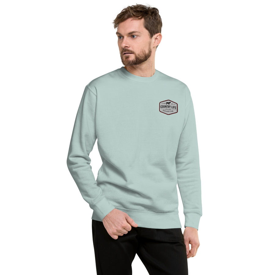 Country Life Sweatshirt Embroidered
